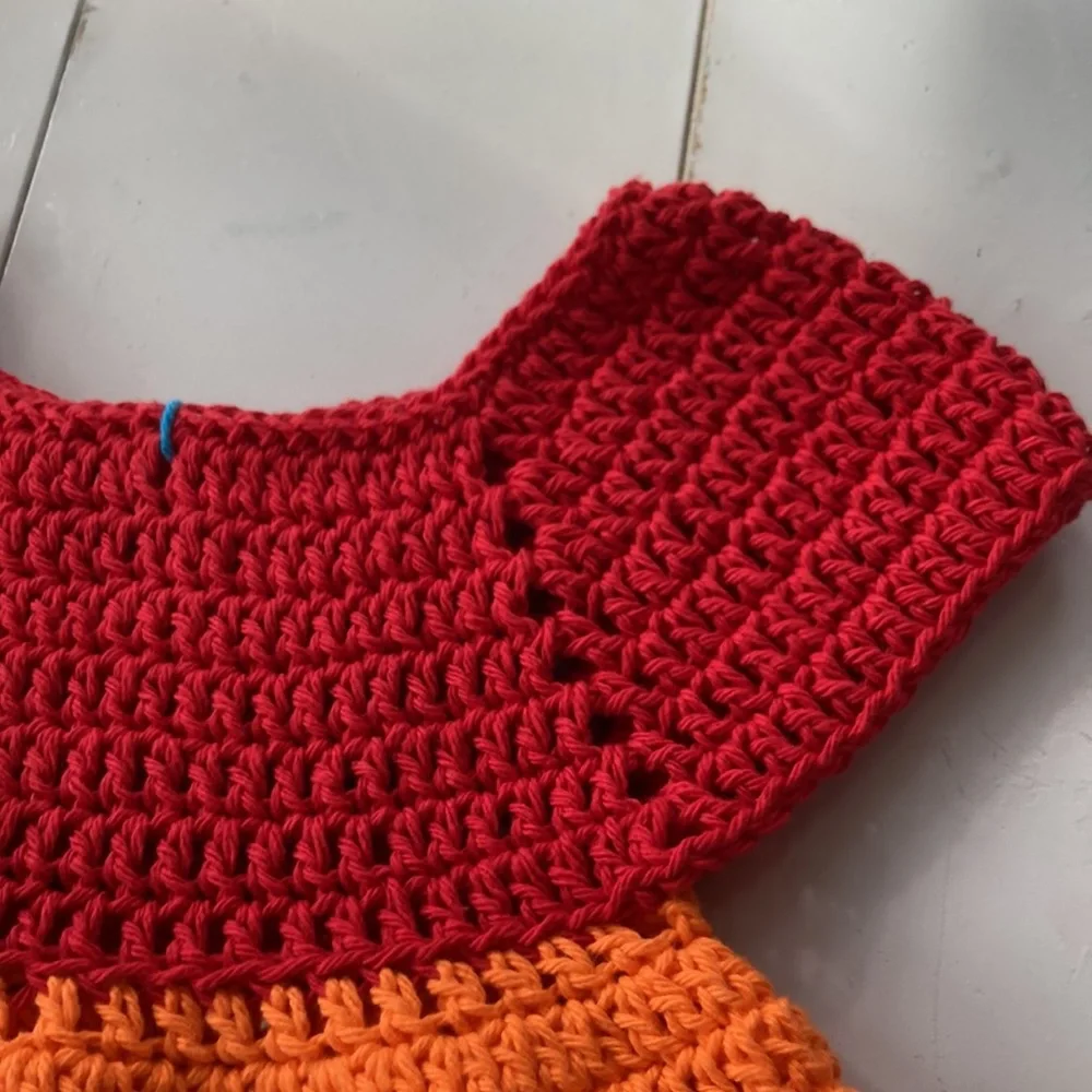 Colorful Striped Dress with Butterfly - Picture 4 of 4